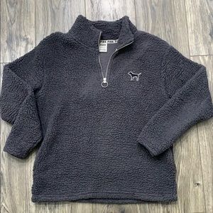 PINK Quarter Zip Sherpa